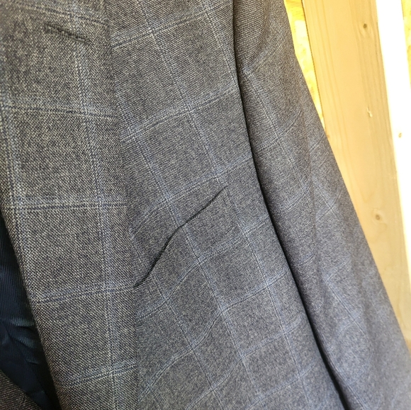 Loro Piana Cremieux Collection Mens Deanwood Large Check Wool Sports Jacket, 44R - Picture 5 of 11